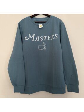 Masters Golf Sweatshirt Crew Neck Blue 2026 Size XL Augusta National New Color